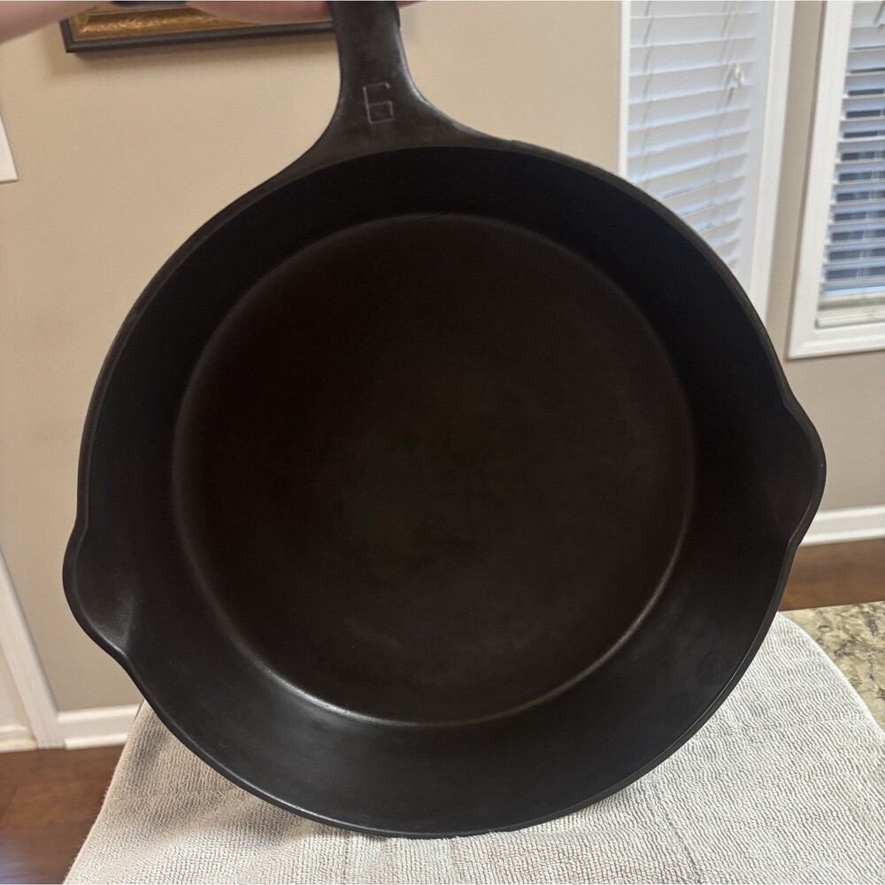RARE Griswold Erie Pa USA #9 778 Large Block Logo Deep Skillet Crack 1920 - 1940 - Picture 7 of 11